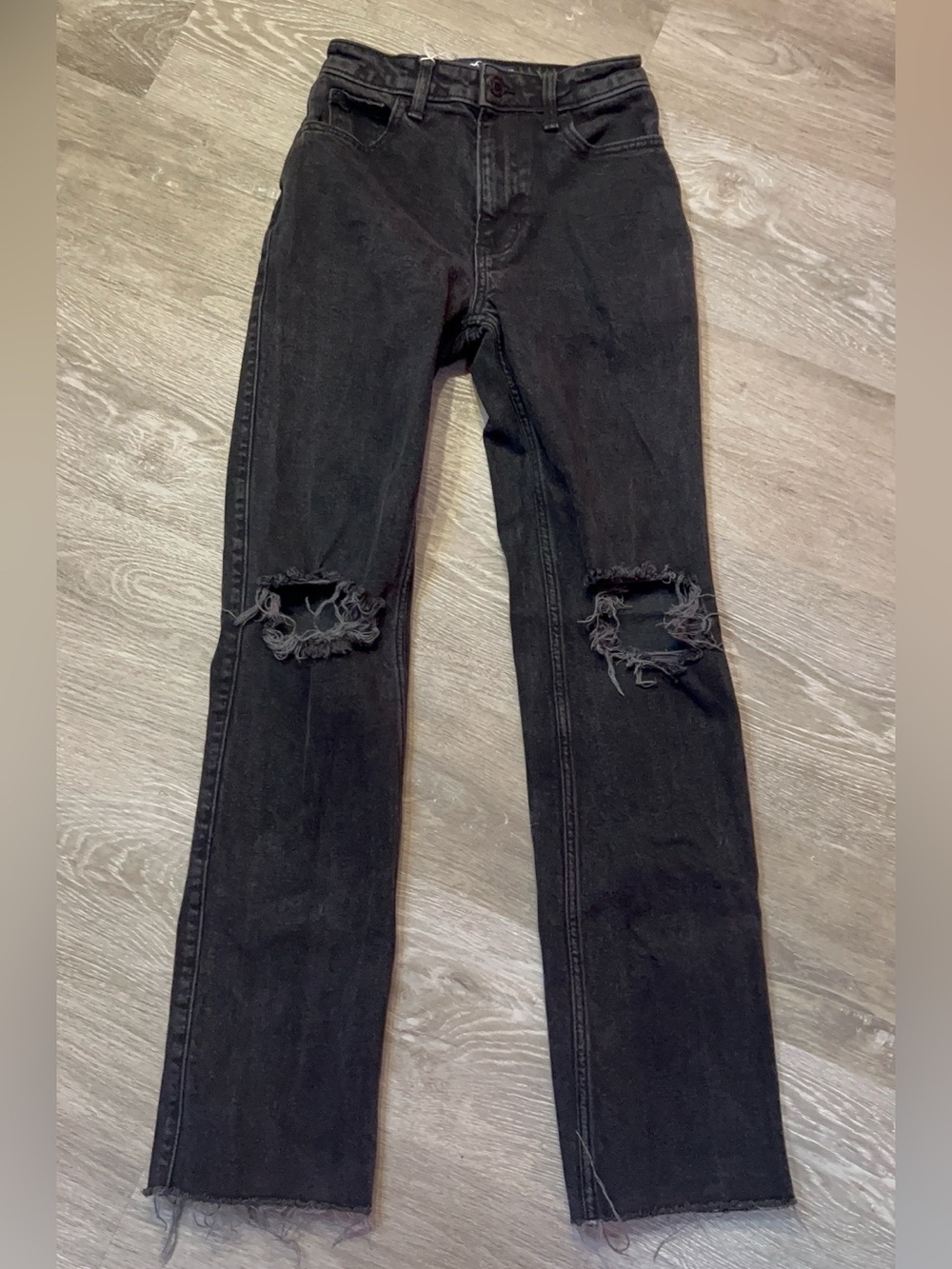 Hollister Black Vintage Straight Jeans